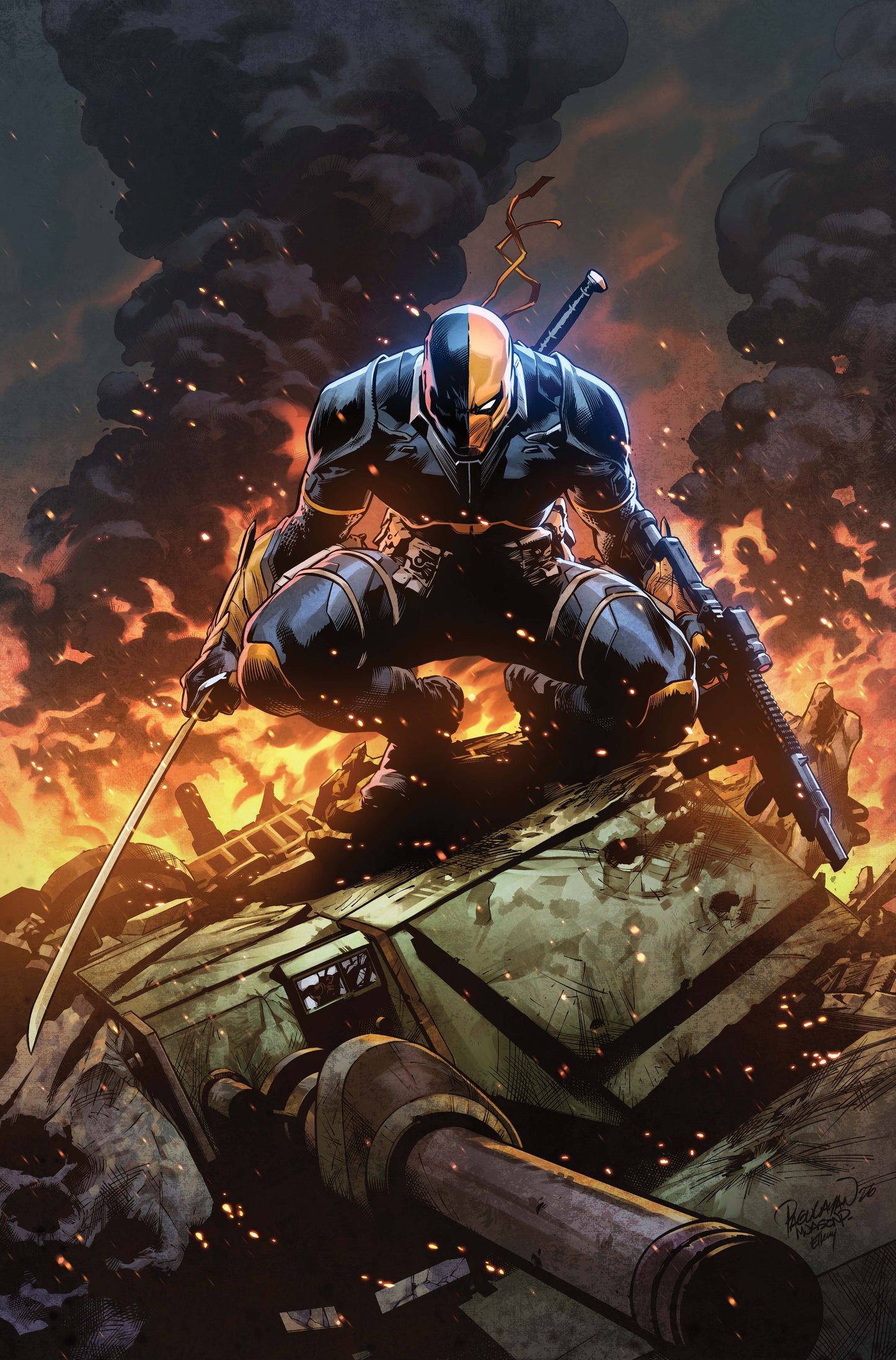 DEATHSTROKE THE TERMINATOR #5 CVR D CARLO PAGULAYAN CARD STOCK VAR (15 Jul Release)