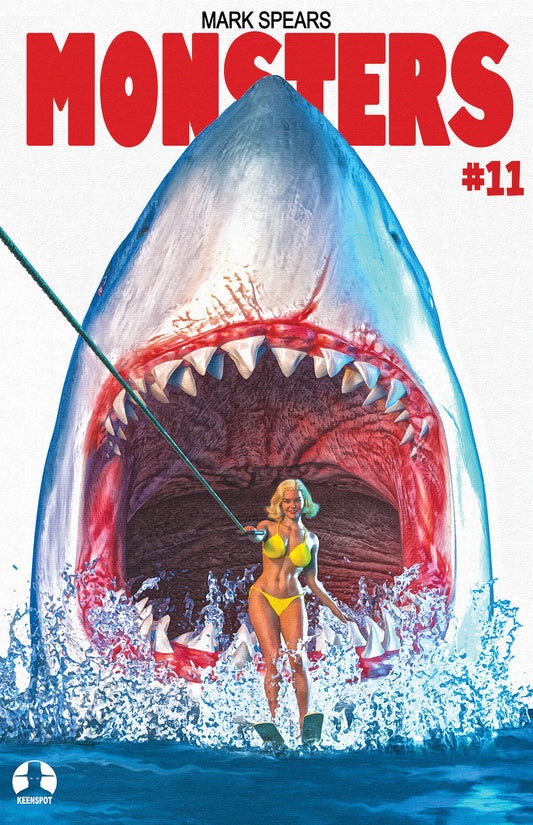 MARK SPEARS MONSTERS #11 CVR C MARK SPEARS SHARK WEEK JAWS 2 HOMAGE VAR (01 Jul Release)