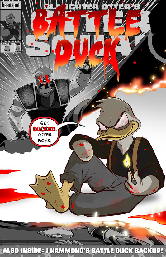 OTTER SQUAD #4 CVR B J HAMMOND GET DUCKED VAR (22 Jul Release)