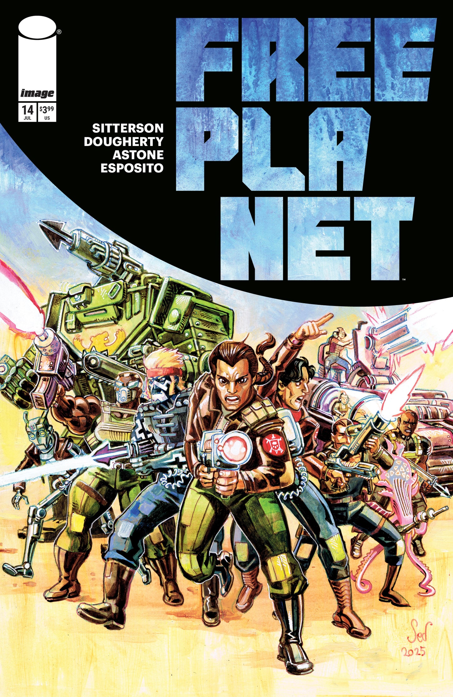 FREE PLANET #14 CVR A JED DOUGHERTY (08 Jul Release)