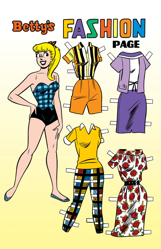 ARCHIE COMICS 85TH ANNIVERSARY PRESENTS BETTY & VERONICA FASHION PAGES (ONE-SHOT) CVR B DAN DECARLO BETTY PIN-UP VAR (26 Aug Release)
