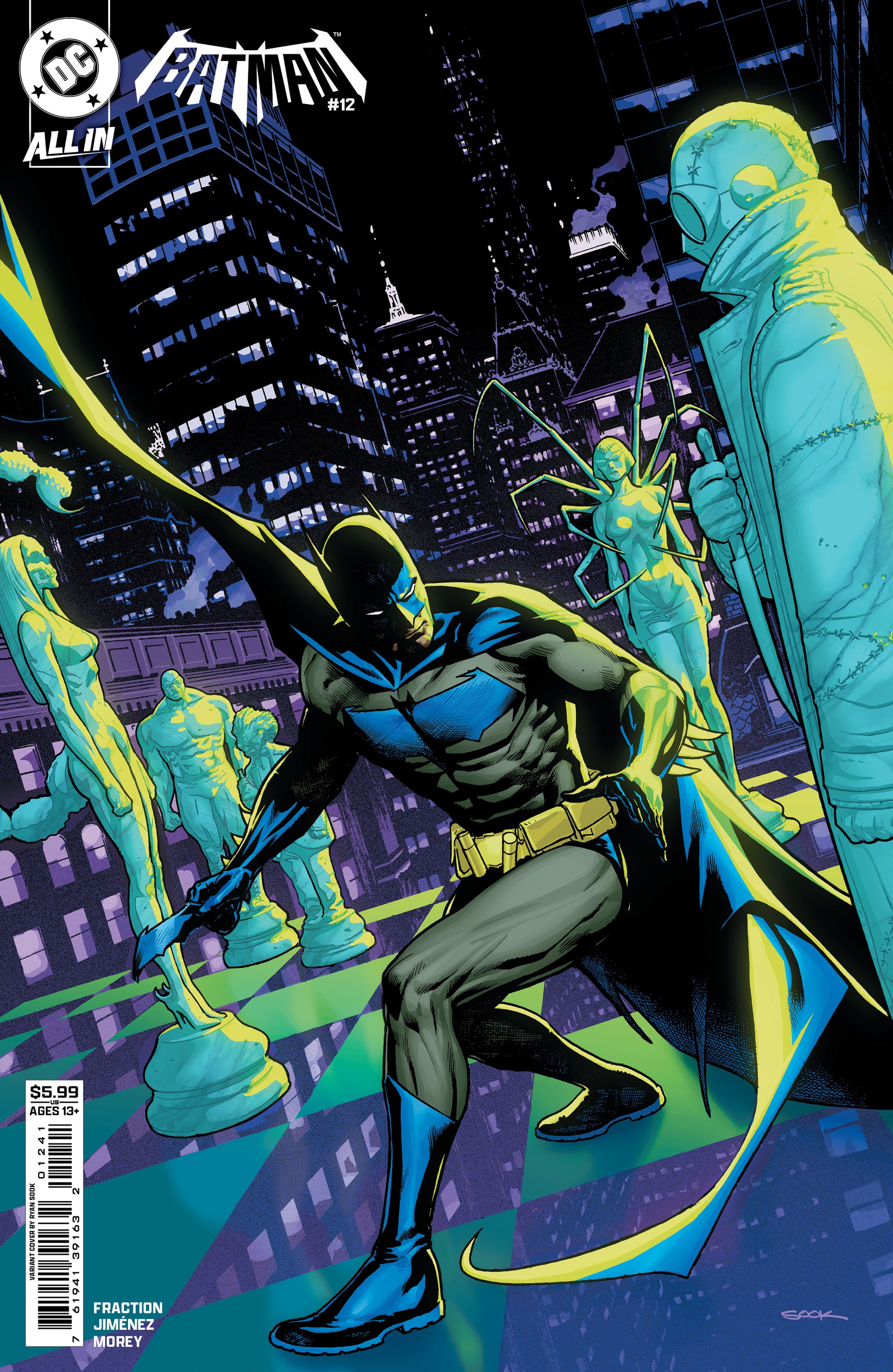 BATMAN #12 CVR D RYAN SOOK CARD STOCK VAR | DC COMICS | Comicbookeroo