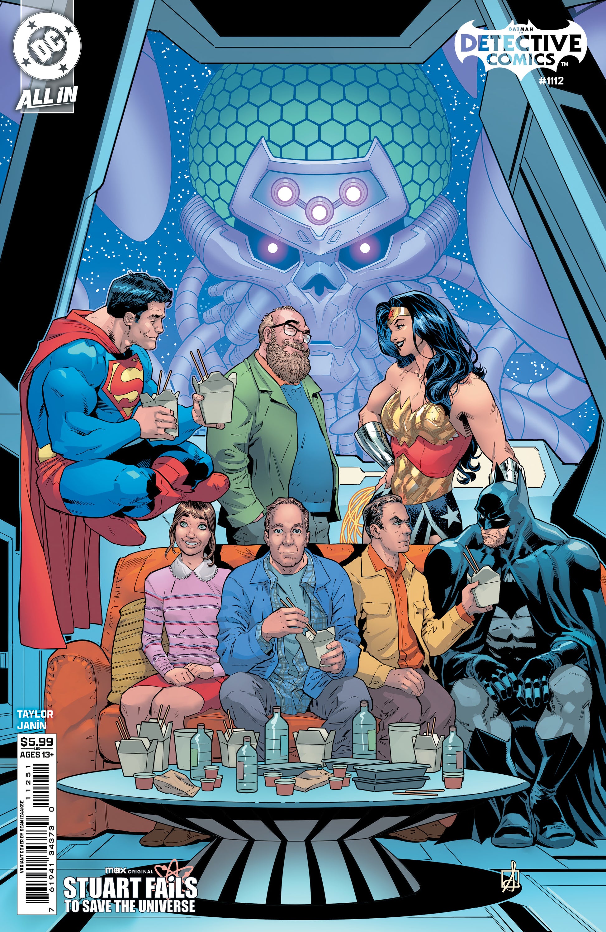 DETECTIVE COMICS #1112 CVR E SEAN IZAAKES STUART FAILS TO SAVE THE UNIVERSE CARD STOCK VAR