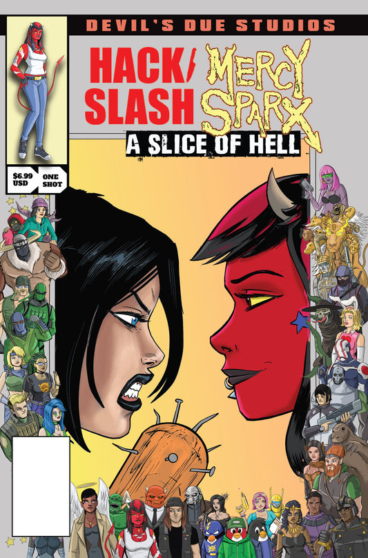 DEVILS DUE PRESENTS HACK SLASH MERCY SPARX #1 (ONE-SHOT) CVR B TIM SEELEY JOSH BLAYLOCK HOMAGE VAR (MR) (05 Aug Release)