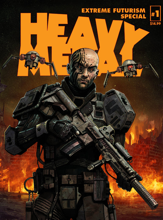 HEAVY METAL MAGAZINE SPECIAL EXTREME FUTURISM #1 CVR B SEDAT OEZGEN CARLOS CABRERA VAR (MR) (26 Aug Release)