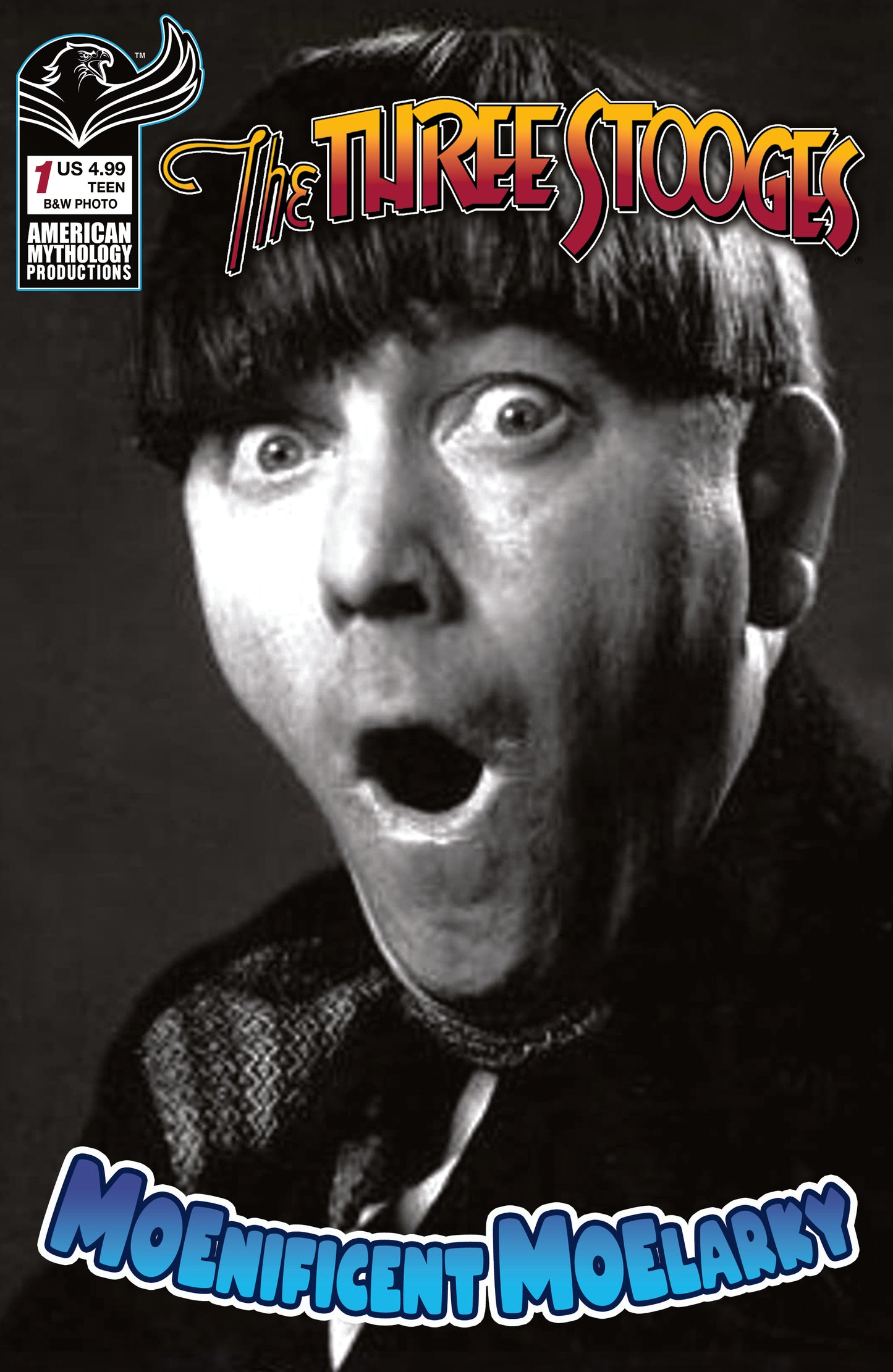 THREE STOOGES MAGNIFICENT MOELARKY #1 CVR C B&W PHOTO VAR (26 Aug Release)