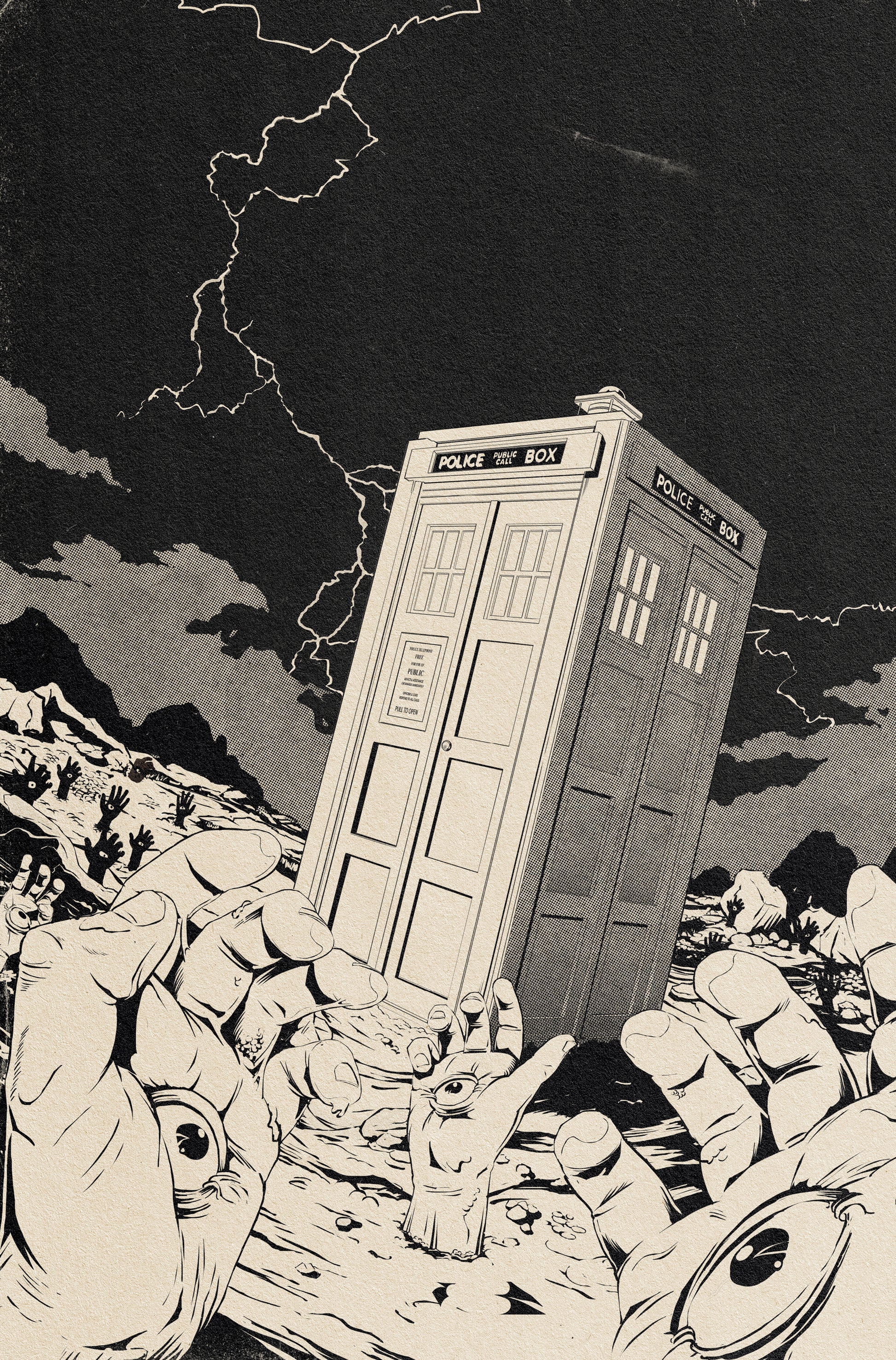 DOCTOR WHO CIRCUIT BREAKER #2 (OF 2) CVR E FLOPS DALEK TAKEOVER COLOR YOUR OWN CARDSTOCK VAR | TITAN COMICS | Comicbookeroo