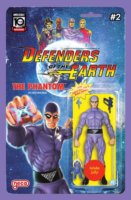 DEFENDERS OF THE EARTH #2 (OF 8) CVR B DJORDJE DJOKOVIC ACTION FIGURE VAR (Backorder, Allow 4-5 Weeks) - Comicbookeroo