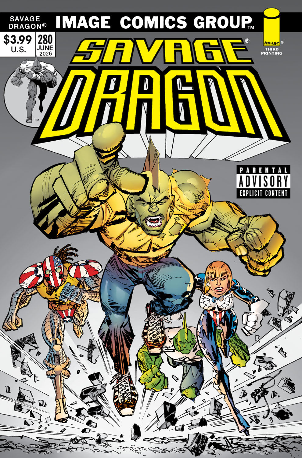 SAVAGE DRAGON #280 3RD PTG