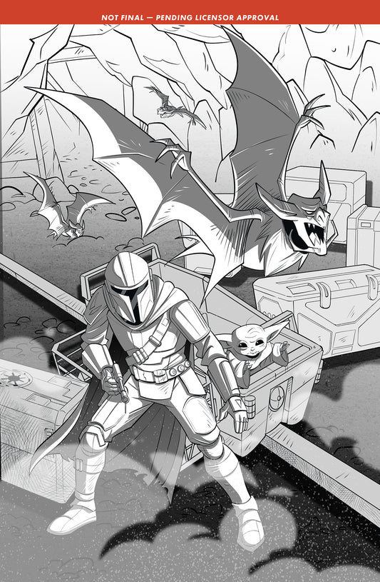 STAR WARS THE MANDALORIAN AND GROGU NIGHTMARE ON NEVARRO (ONE SHOT) CVR D ARIANNA FLOREAN VAR | MAD CAVE STUDIOS | Comicbookeroo