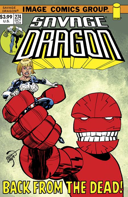 SAVAGE DRAGON #274 CVR B ERIK LARSEN 70S TRADE DRESS VAR