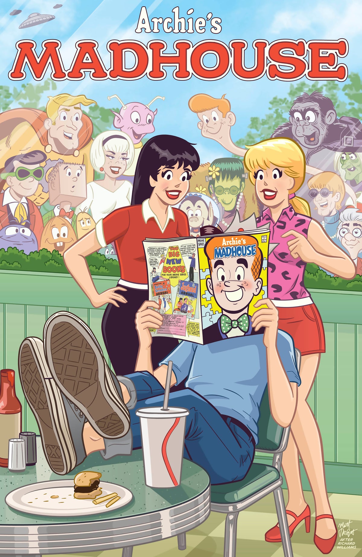ARCHIES MADHOUSE #1 FACSIMILE EDITION CVR B MATT TALBOT MAD MAGAZINE VAR