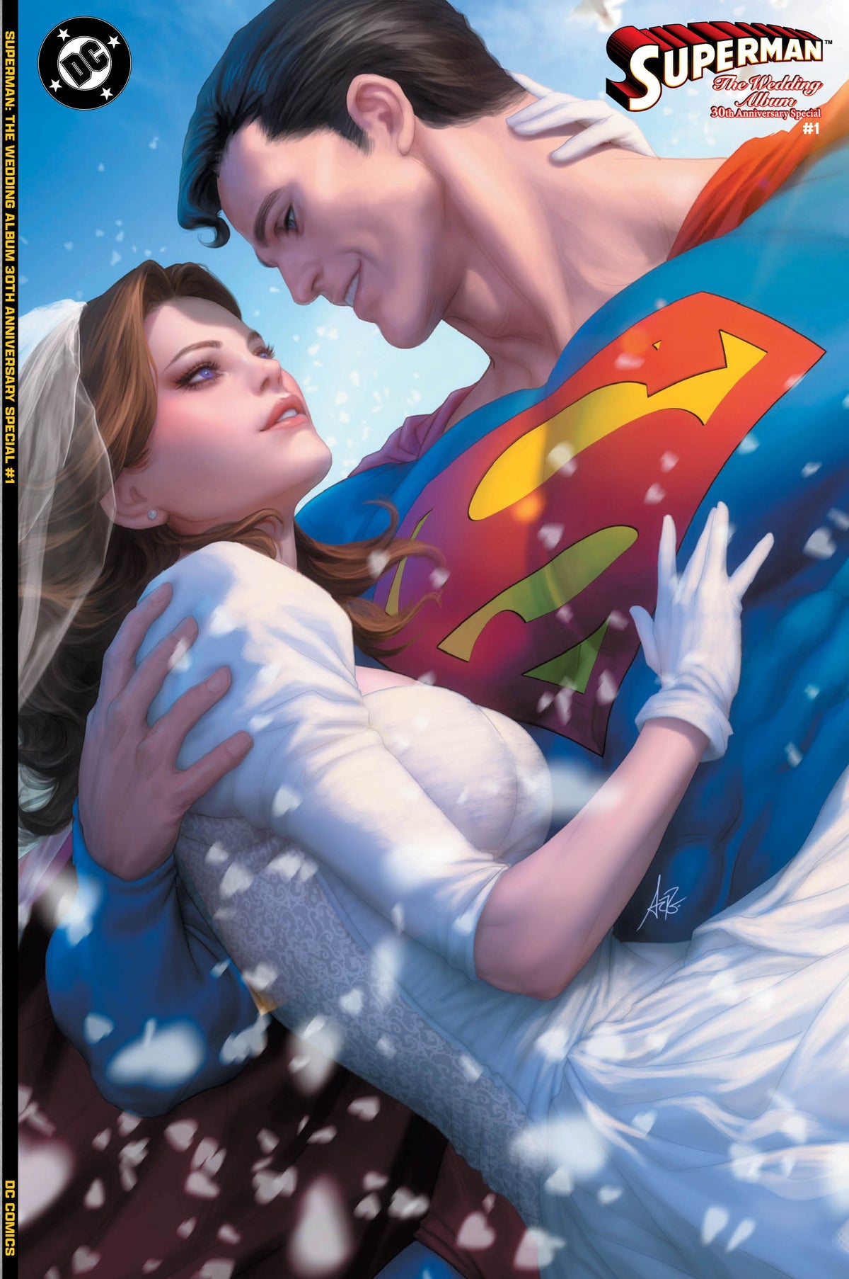 SUPERMAN THE WEDDING ALBUM 30TH ANNIVERSARY SPECIAL #1 (ONE SHOT) CVR B STANLEY ARTGERM LAU CARD STOCK VAR (28 Oct Release)