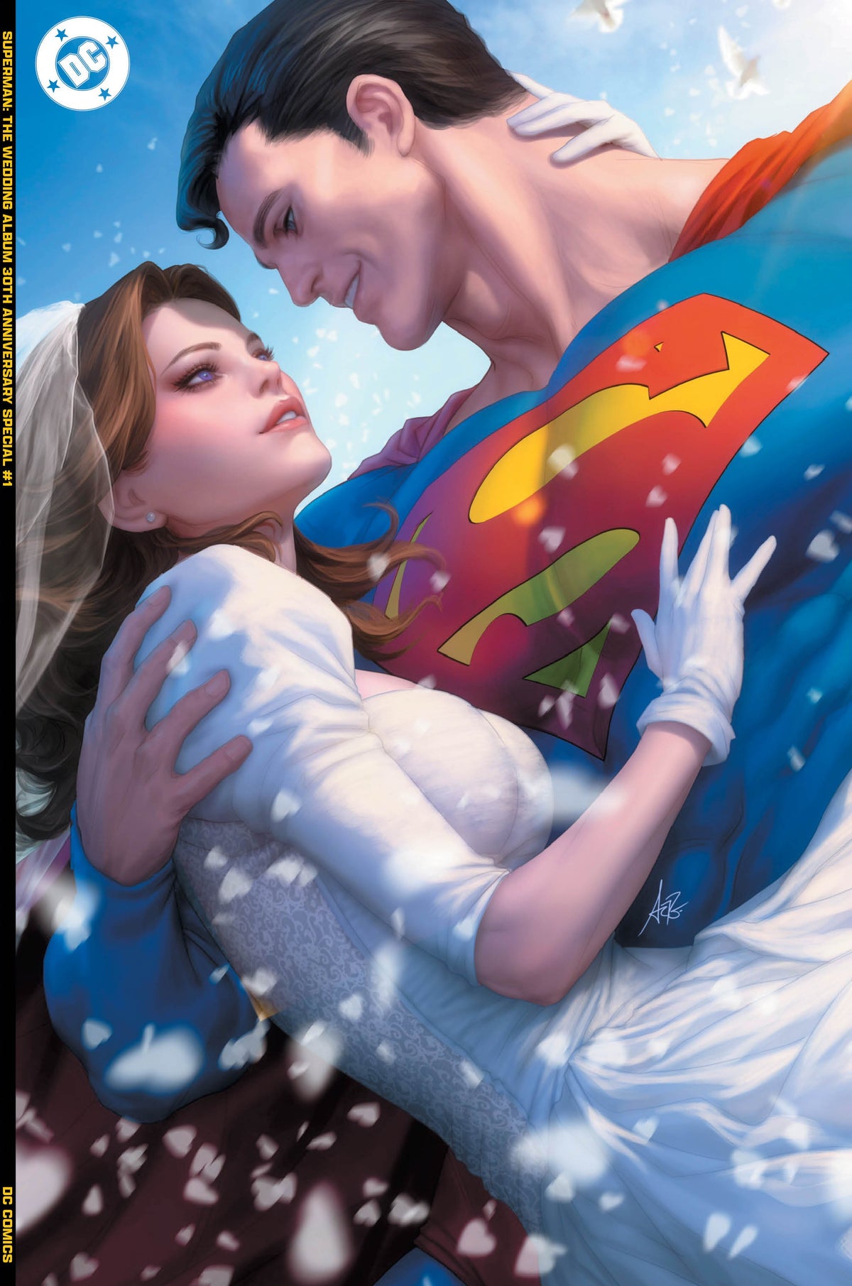 SUPERMAN THE WEDDING ALBUM 30TH ANNIVERSARY SPECIAL #1 (ONE SHOT) CVR E STANLEY ARTGERM LAU FOIL VAR (28 Oct Release)