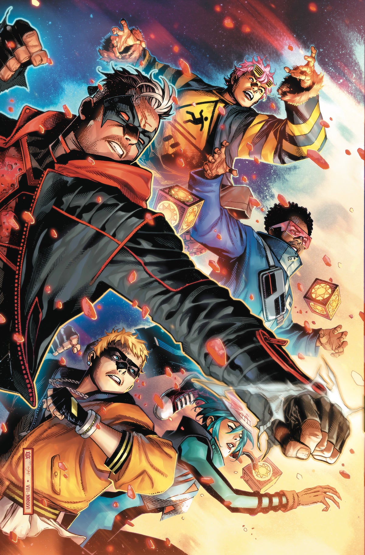 TEEN TITANS #1 Second Printing Cvr C Jim Cheung Foil Var