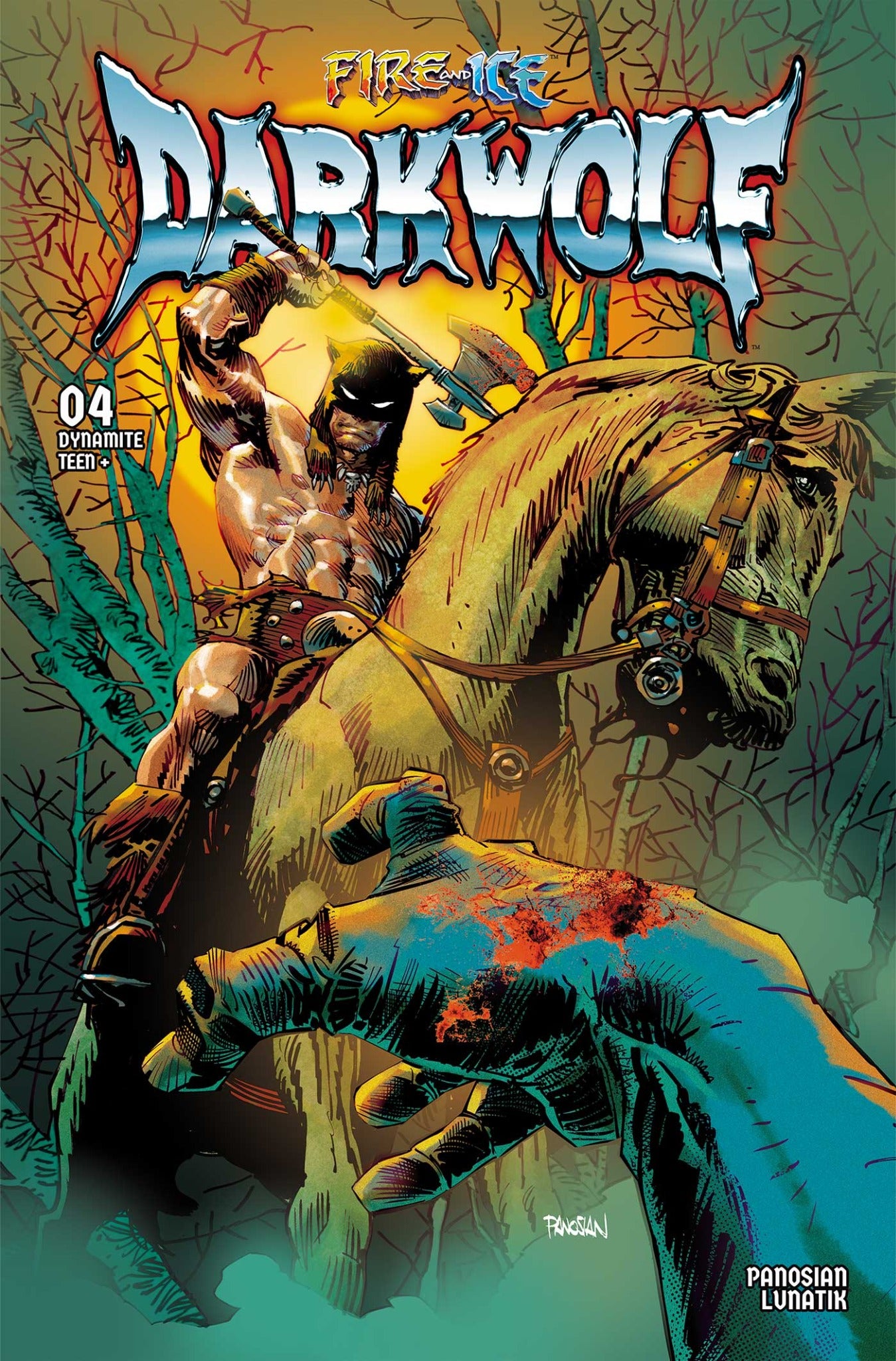FIRE AND ICE DARKWOLF #4 CVR A DAN PANOSIAN VAR | DYNAMITE ENTERTAINMENT | Comicbookeroo