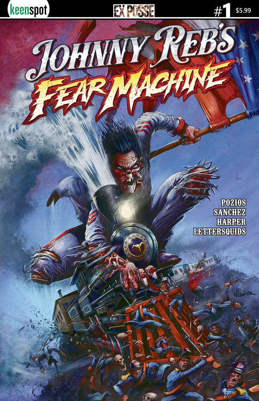 JOHNNY REBS FEAR MACHINE #1 CVR A TOBY WILLSMER | EX POSSE HOLDINGS | Comicbookeroo