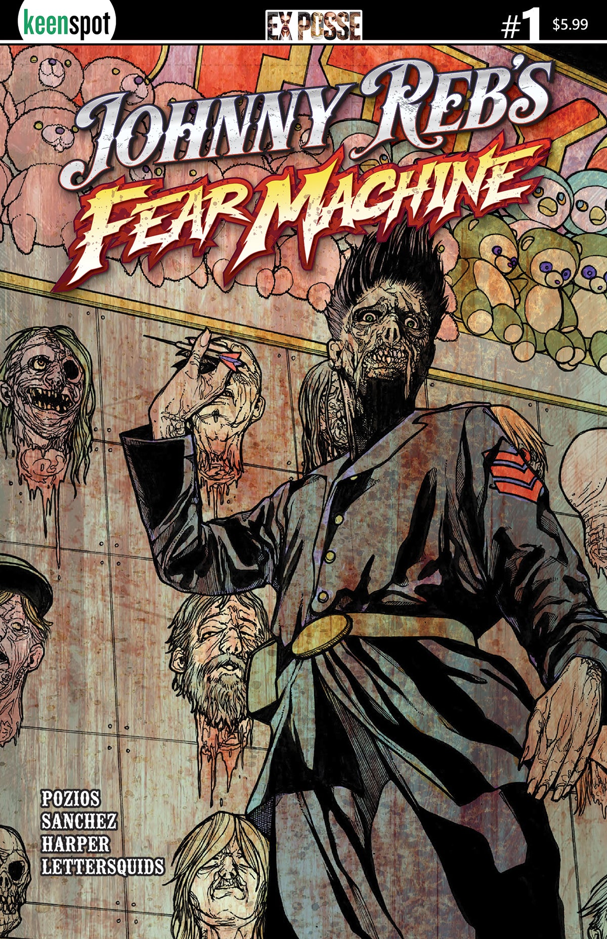 JOHNNY REBS FEAR MACHINE #1 CVR B ALEX SANCHEZ VAR | EX POSSE HOLDINGS | Comicbookeroo