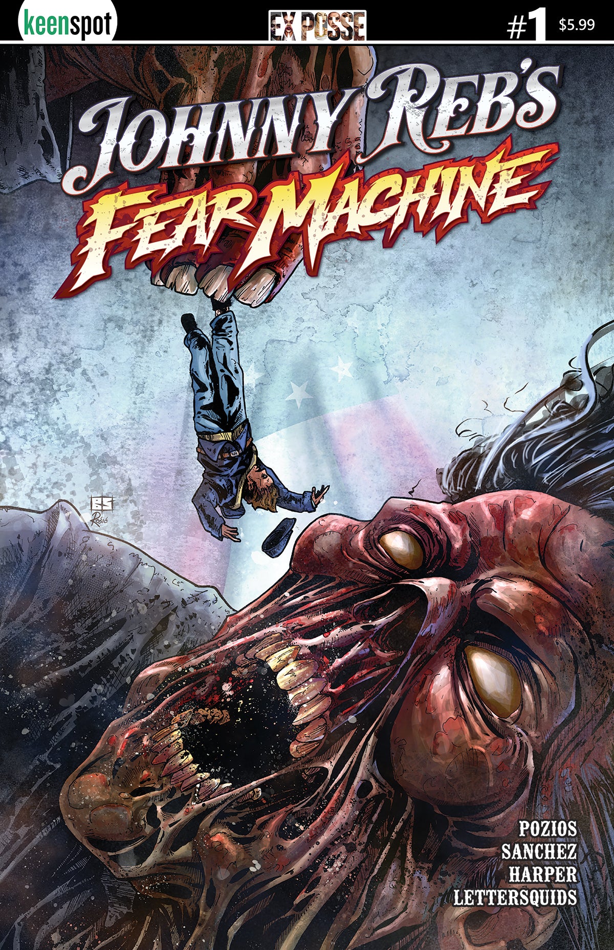 JOHNNY REBS FEAR MACHINE #1 CVR C BRYAN SILVERBAX VAR | EX POSSE HOLDINGS | Comicbookeroo