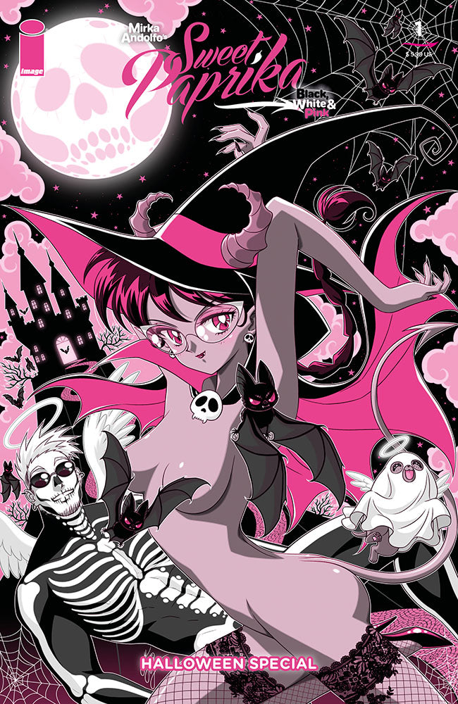 MIRKA ANDOLFOS SWEET PAPRIKA BLACK WHITE & PINK HALLOWEEN SPECIAL #1 (OF 2) CVR C MARCO ALBIERO VAR (MR) | IMAGE COMICS | Comicbookeroo