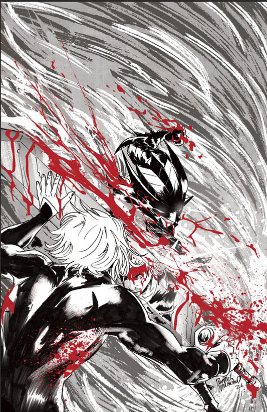 FIREBORN #5 CVR E PATRICK MULHOLLAND BLACK AND WHITE AND BLOOD VIRGIN CARDSTOCK VAR | IMAGE COMICS | Comicbookeroo