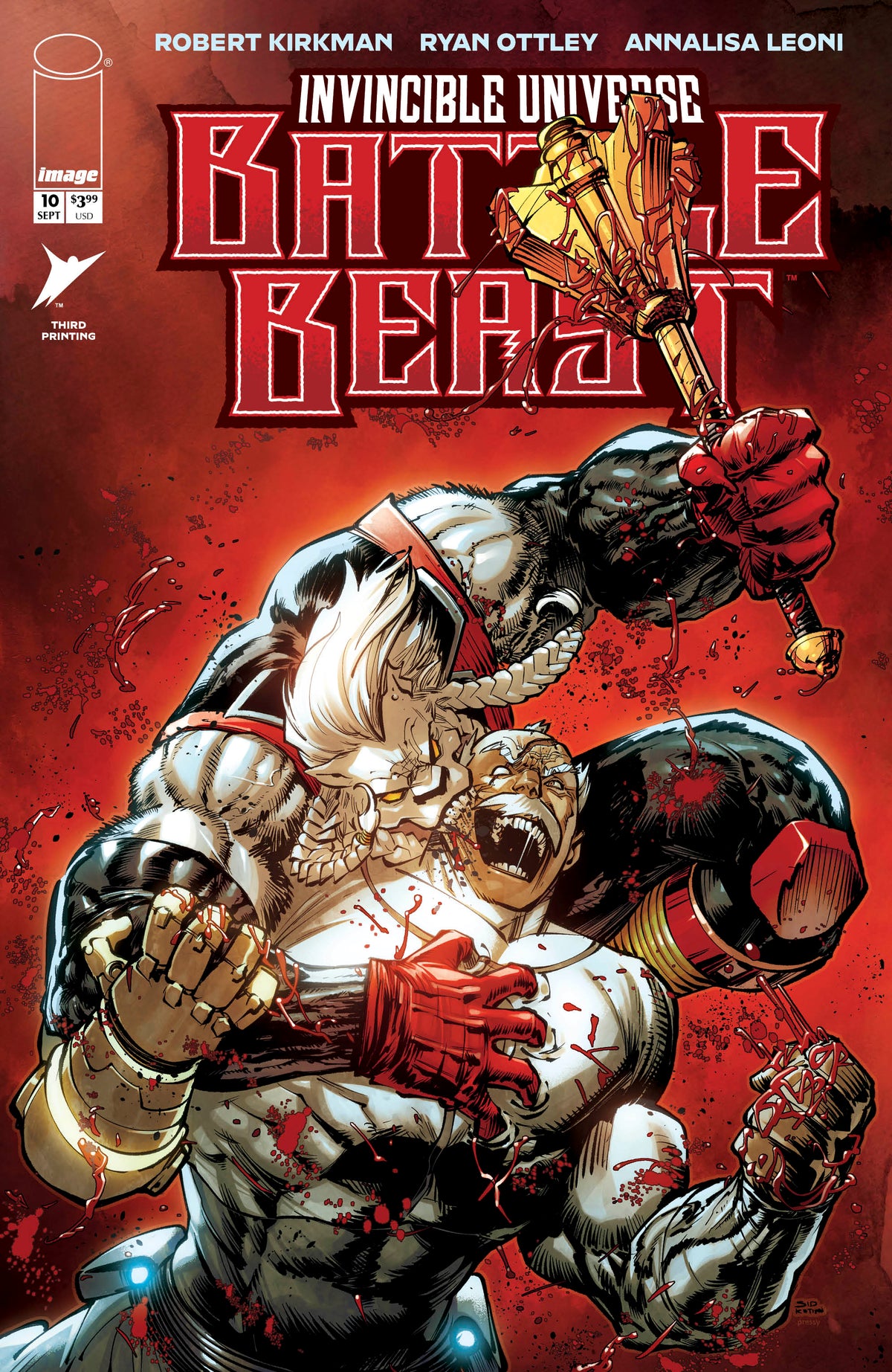 INVINCIBLE UNIVERSE BATTLE BEAST #10 3RD PTG