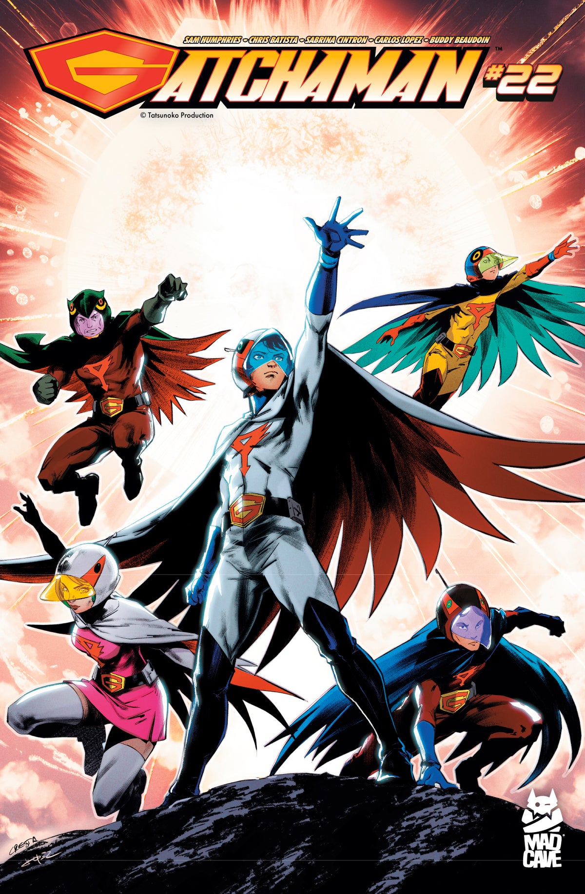 GATCHAMAN #22 CVR B MARIKA CRESTA CARLOS LOPEZ VAR | MAD CAVE STUDIOS | Comicbookeroo
