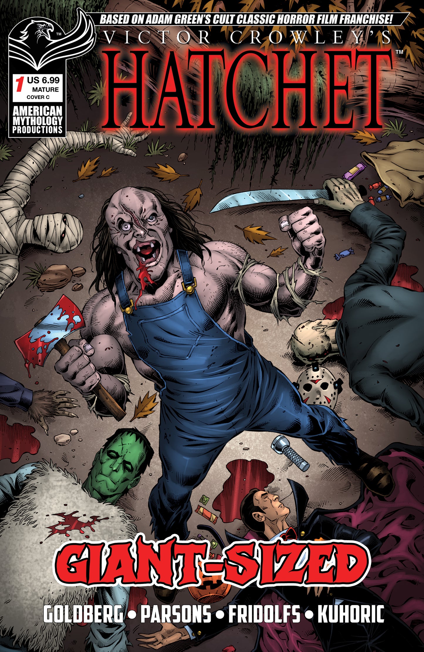 GIANT SIZED HATCHET HALLOWEEN #1 (ONE SHOT) CVR C RICHARD BONK VAR | PRANA PUBLISHERS | Comicbookeroo