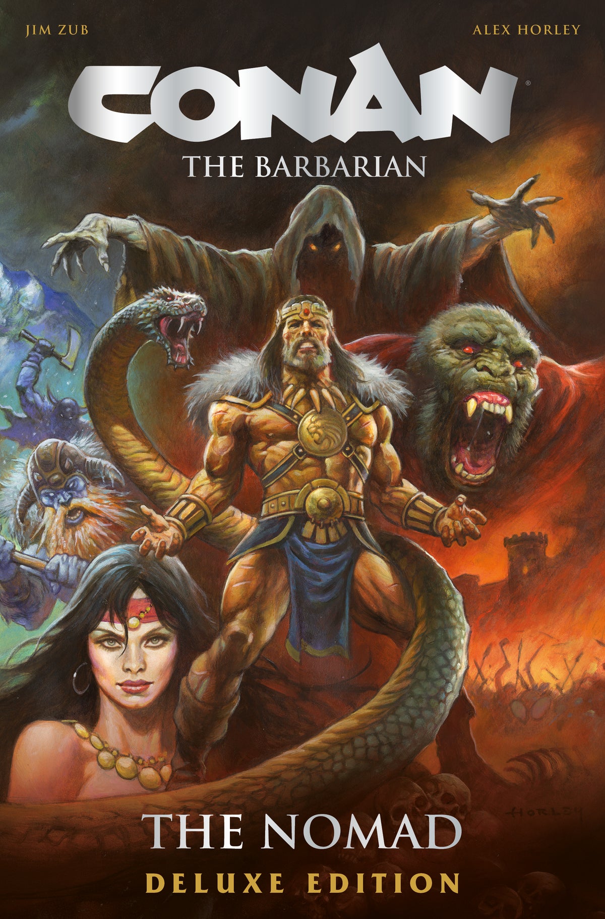 CONAN THE BARBARIAN THE NOMAD DELUXE COLLECTORS EDITION HC REGULAR EDITION ALEX HORLEY (MR) | TITAN COMICS | Comicbookeroo