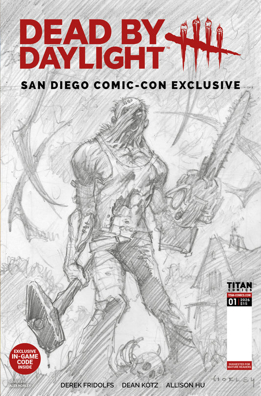 DEAD BY DAYLIGHT THE HILLBILLY #1 SDCC EXCLUSIVE ALEX HORLEY CARDSTOCK INKS VAR