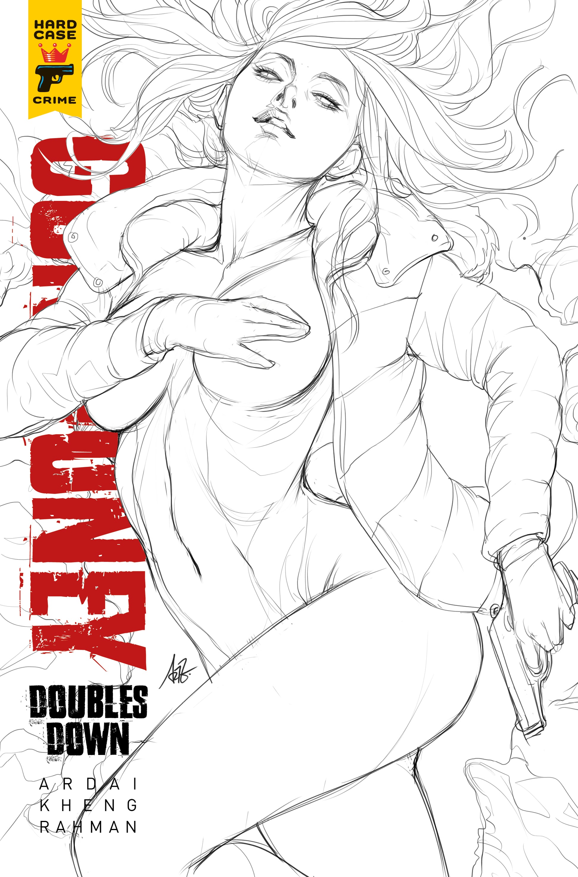 GUN HONEY DOUBLES DOWN #1 SDCC EXCLUSIVE ARTGERM CARDSTOCK INKS VAR