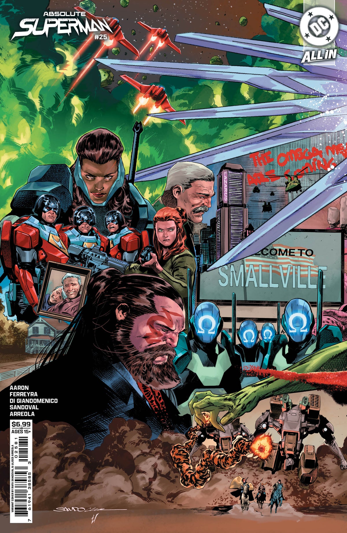 ABSOLUTE SUPERMAN #25 CVR H RAFA SANDOVAL LEFT CONNECTING CARD STOCK VAR | DC COMICS | Comicbookeroo