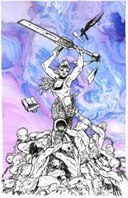CHAINKATA #1 CVR H INC 1:100 DANIEL WARREN JOHNSON RAW ART VAR (18 Nov Release)