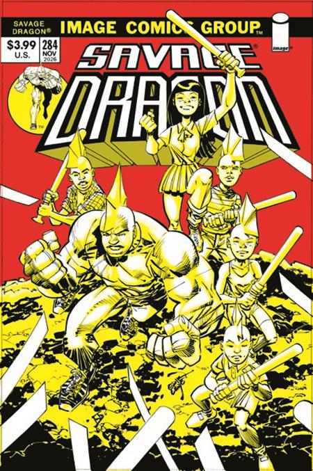 SAVAGE DRAGON #284 CVR B ERIK LARSEN 70S THROWBACK VAR (MR) | IMAGE COMICS | Comicbookeroo