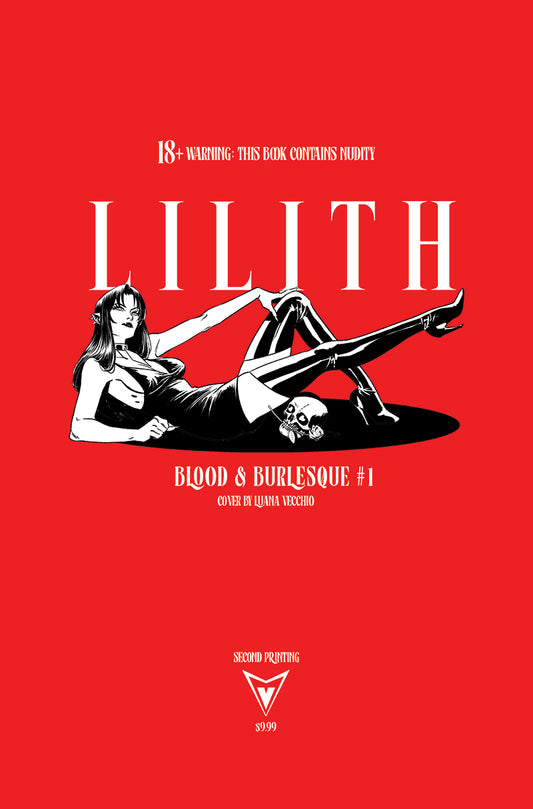 LILITH BLOOD AND BURLESQUE #1 (OF 5) 2ND PTG CVR D LUANA VECCHIO NSFW BLACK BAG VAR (MR) | VAULT COMICS | Comicbookeroo