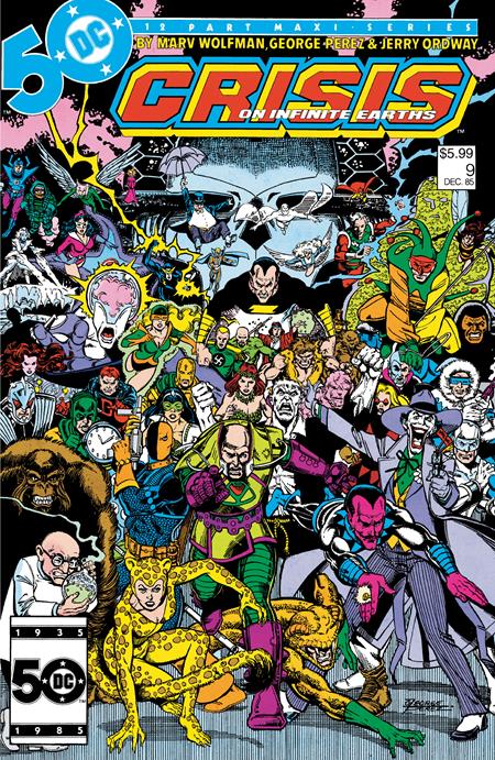 CRISIS ON INFINITE EARTHS #9 FACSIMILE EDITION CVR B GEORGE PEREZ FOIL VAR (Backorder, Allow 4-5 Weeks) | DC COMICS | Comicbookeroo