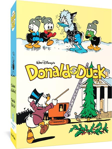 WALT DISNEYS DONALD DUCK GIFT BOX SET CHRISTMAS IN DUCKBURG & UNDER THE POLAR ICE VOLS 21 & 23 HC (Backorder, Allow 3-4 Weeks) - Comicbookeroo