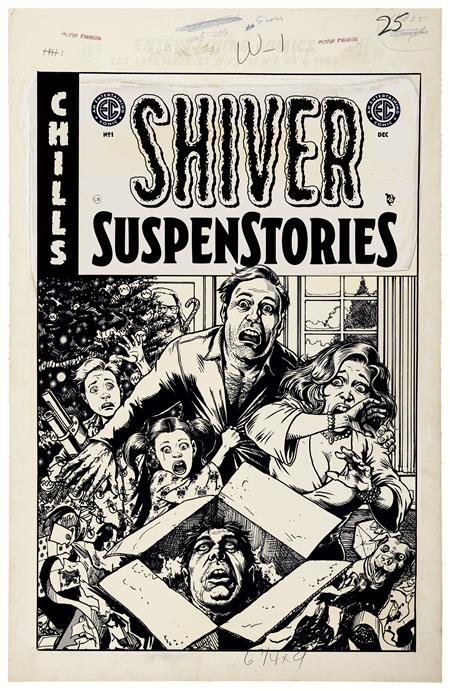 EC SHIVER SUSPENSTORIES #1 (ONE SHOT) CVR D INC 1:20 DARICK ROBERTSON B&W ARTIST EDITION VAR (11 Dec Release)