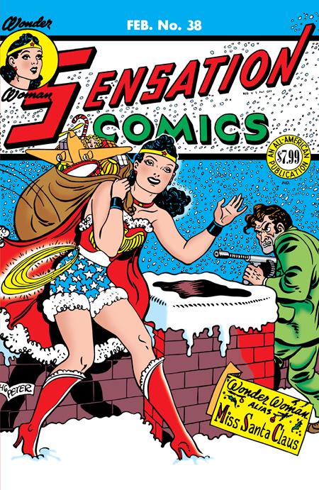 SENSATION COMICS #38 FACSIMILE EDITION CVR B HARRY G PETER FOIL VAR (Backorder, Allow 4-5 Weeks) | DC COMICS | Comicbookeroo