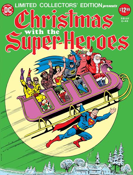 LIMITED COLLECTORS EDITION #43 CHRISTMAS WITH THE SUPER-HEROES FACSIMILE EDITION CVR A CURT SWAN (Backorder, Allow 4-5 Weeks) | DC COMICS | Comicbookeroo