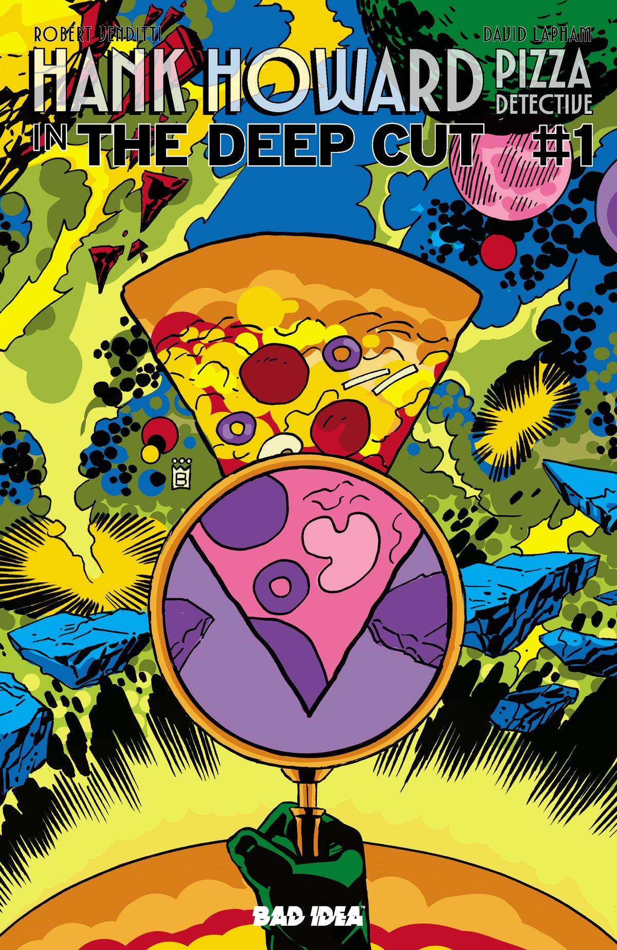 HANK HOWARD PIZZA DETECTIVE THE DEEP CUT #1 (ONE SHOT) CVR E PIZZA BY MARK BUCKINGHAM VAR | BAD IDEA | Comicbookeroo