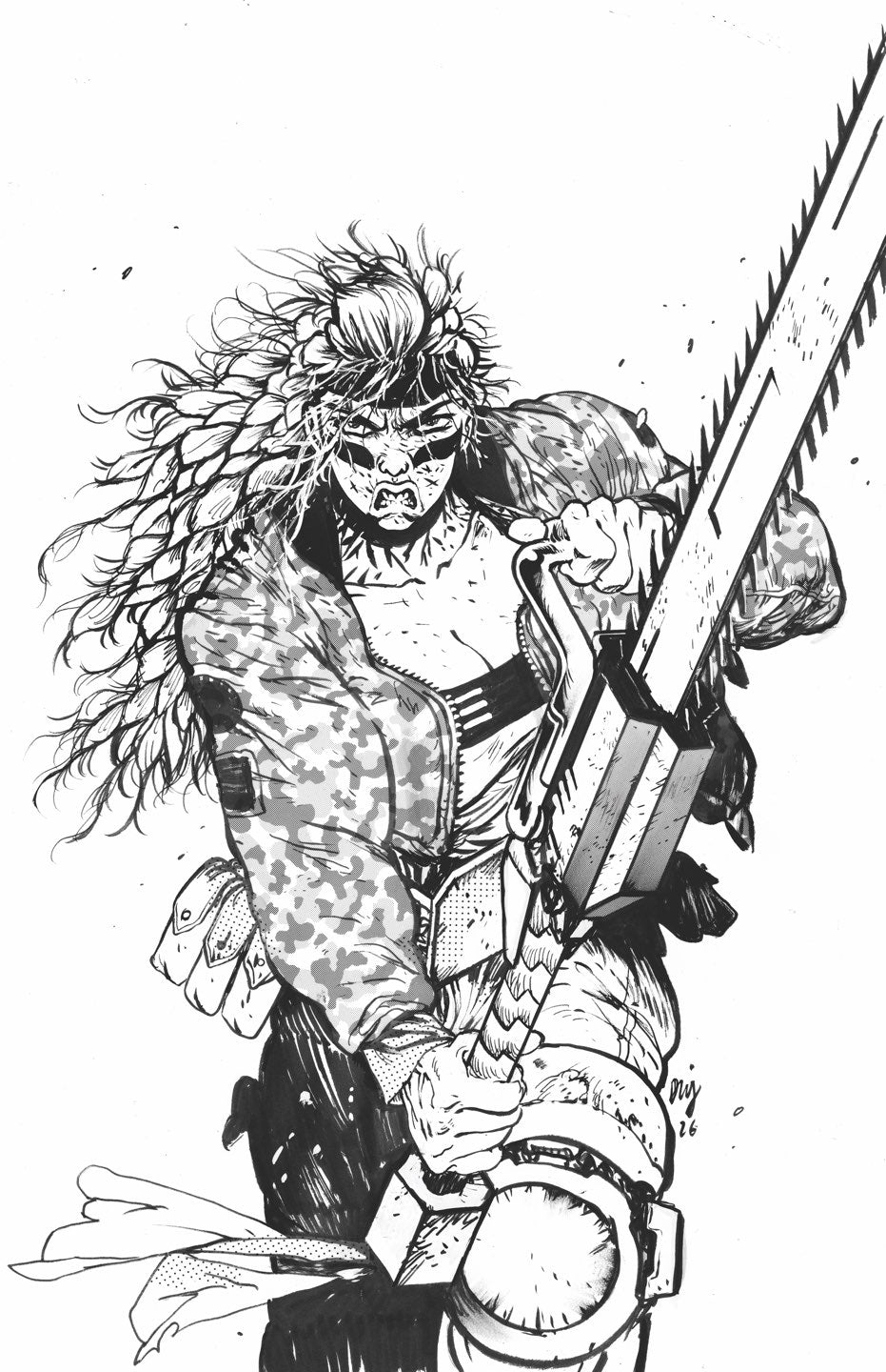 CHAINKATA #2 CVR D DANIEL WARREN JOHNSON RAW ART VAR