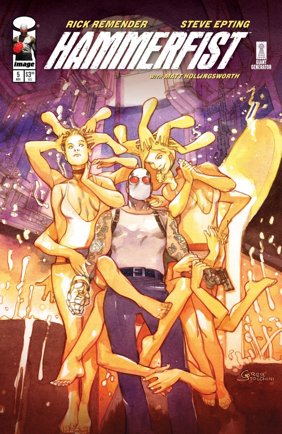 HAMMERFIST #5 CVR B GREG TOCCHINI VAR