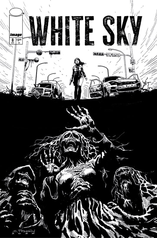 WHITE SKY #8 CVR B MARCELO FRUSIN B&W VAR