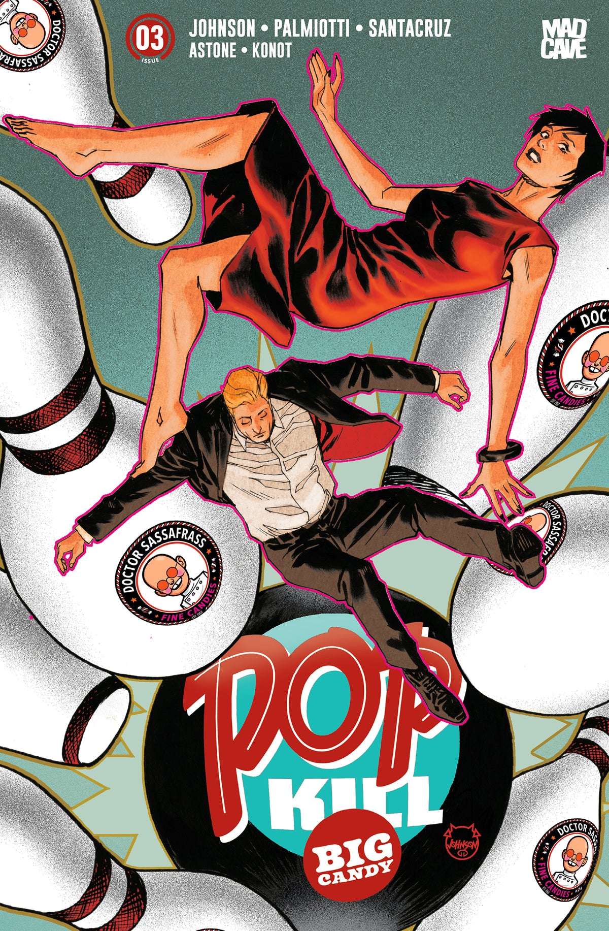 POP KILL BIG CANDY #3 (OF 4) CVR E DAVE JOHNSON FOIL VAR (MR) (23 Dec Release)