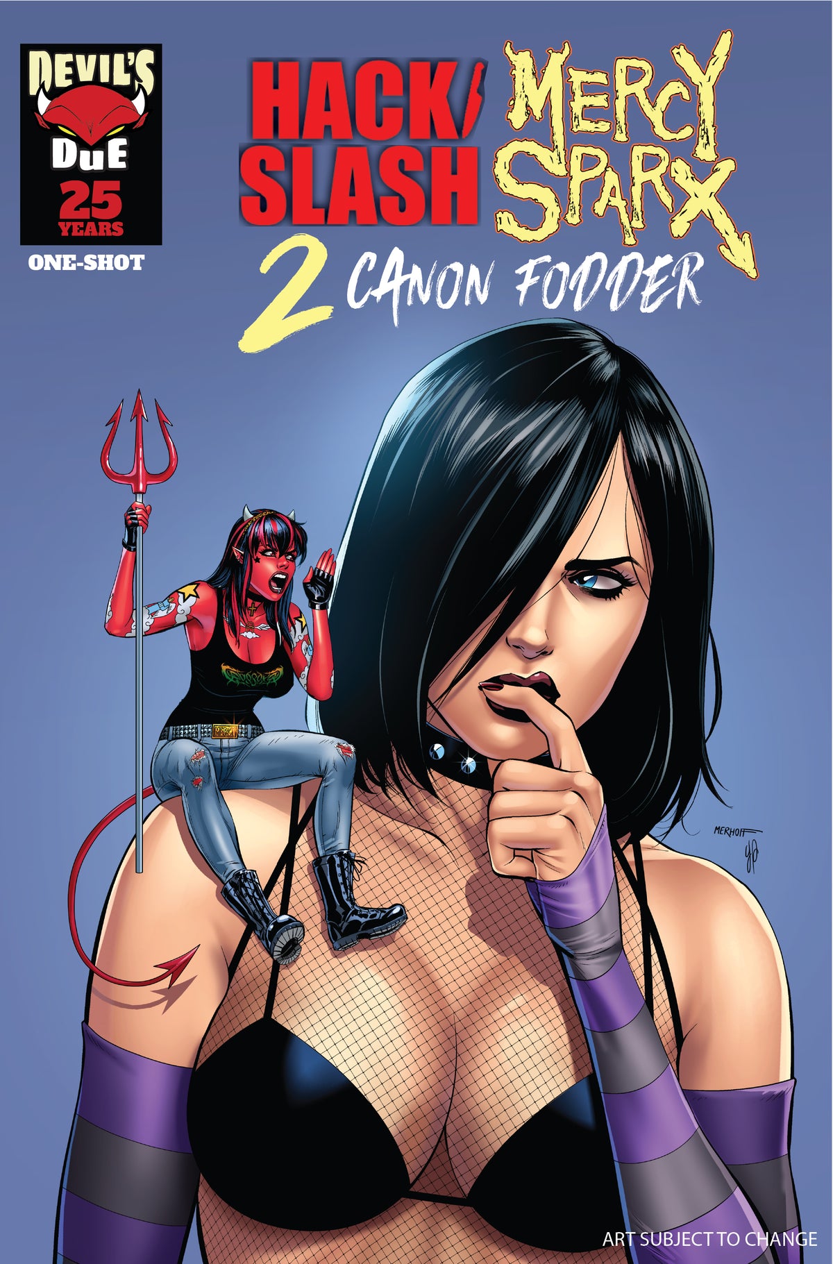 HACK SLASH MERCY SPARX CANON FODDER #1 (ONE SHOT) CVR C MATT MERHOFF VAR (MR) (09 Dec Release)