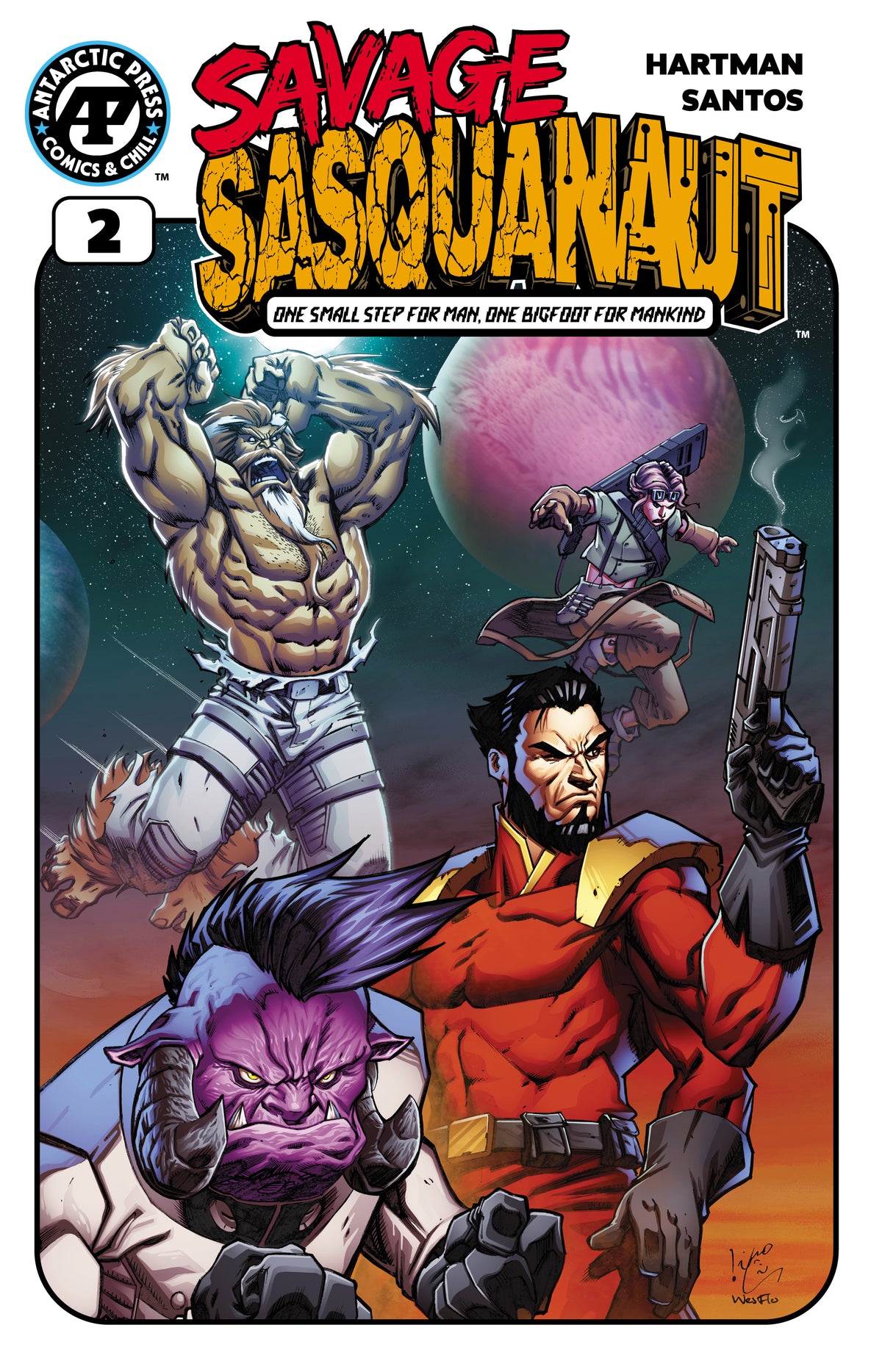 SAVAGE SASQUANAUT #2 CVR B CHAHINE LADJOUZE VAR | MASSIVE PUBLISHING | Comicbookeroo