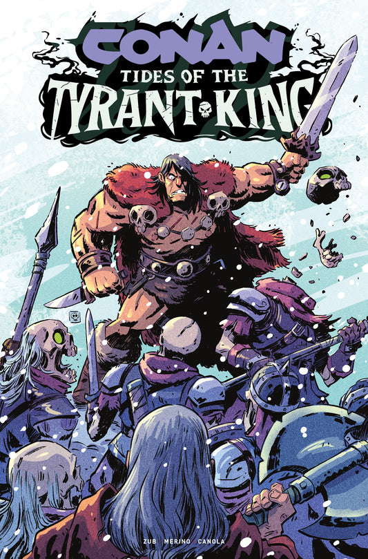 CONAN THE BARBARIAN TIDES OF THE TYRANT KING #4 (OF 4) CVR F DEREK LAUFMAN FOIL VAR (MR) (16 Dec Release)