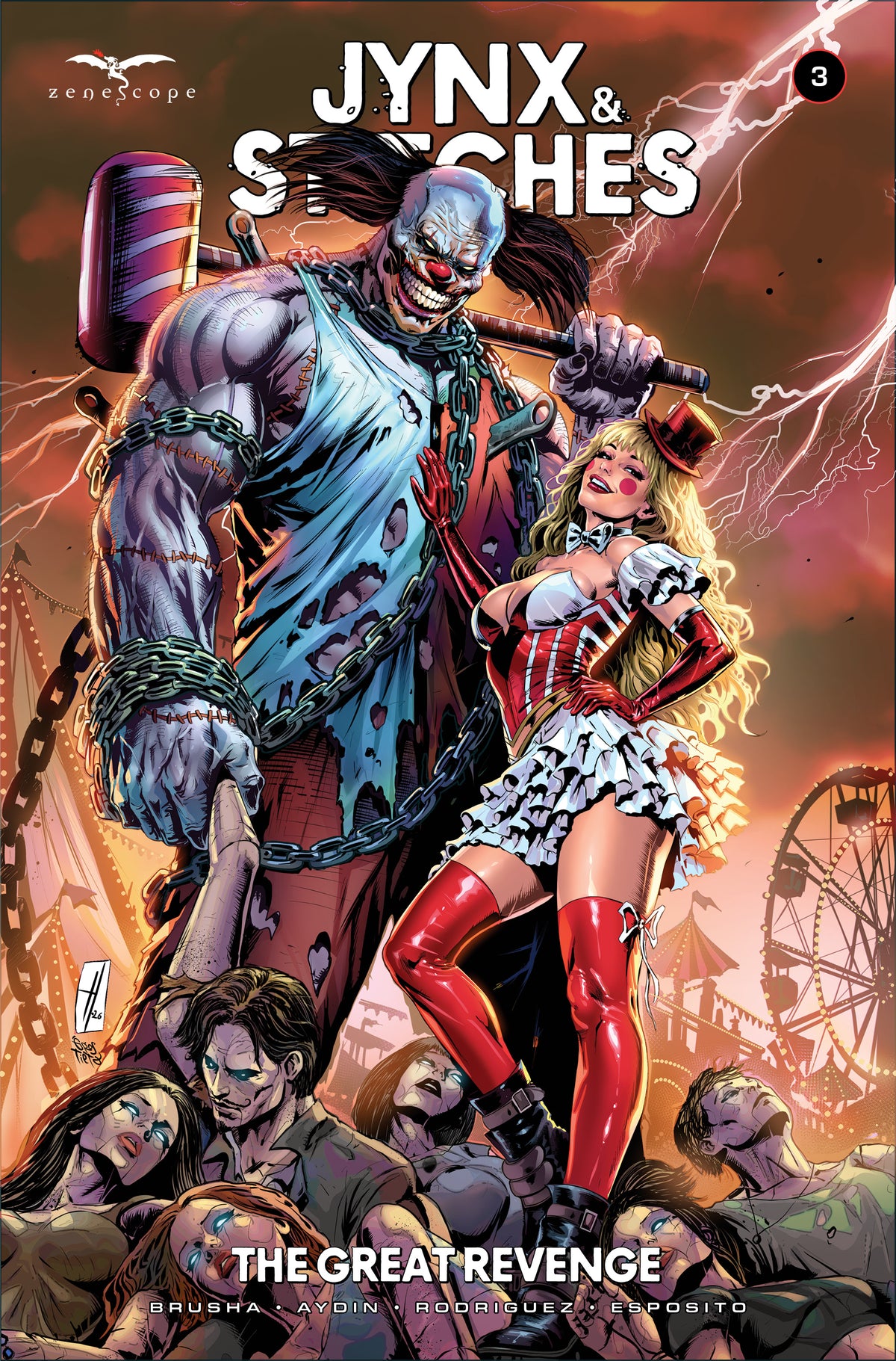 JYNX AND STITCHES GREAT REVENGE #3 (OF 3) CVR A HAKAN AYDIN | ZENESCOPE ENTERTAINMENT | Comicbookeroo