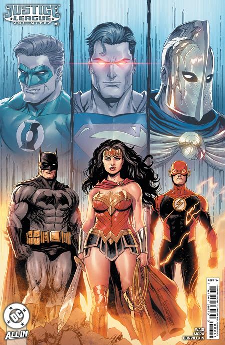 JUSTICE LEAGUE UNLIMITED #3 CVR F INC 1:25 TYLER KIRKHAM CARD STOCK VAR (22 Jan Release)